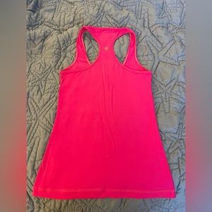 Lululemon hot pink racer back tank top